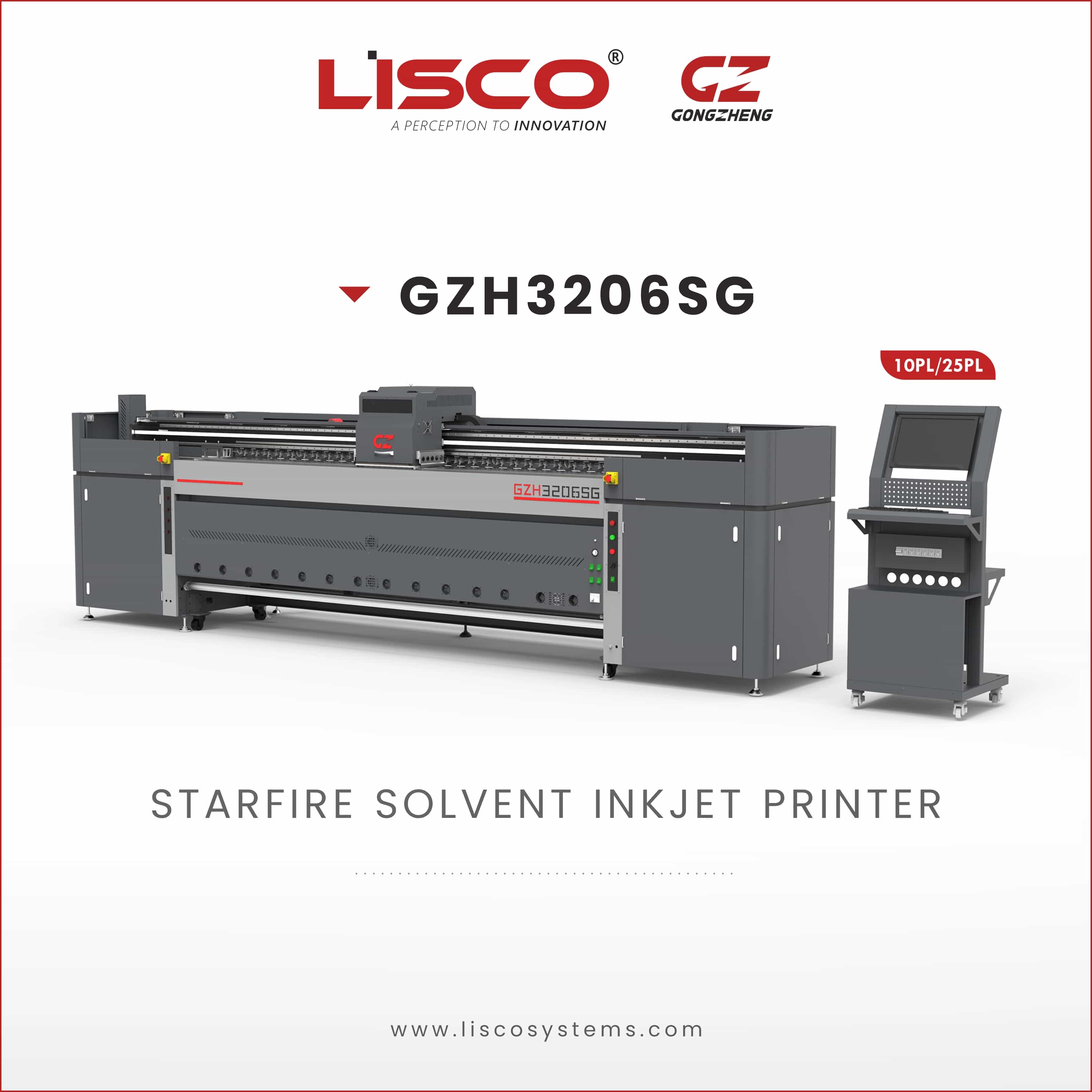 Starfire Solvent Inkjet Printer GZH3206SG
